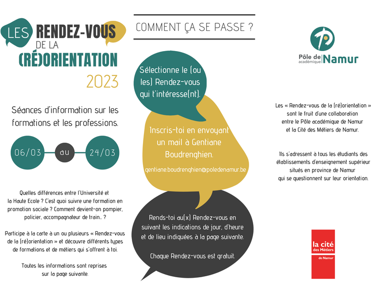 RDV reorientation 2023 - mars